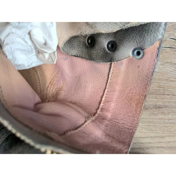 Bed Stu Judgement Graphito Grey Womens 6.5 Heeled Combat Rustic Distressed - Picture 10 of 11